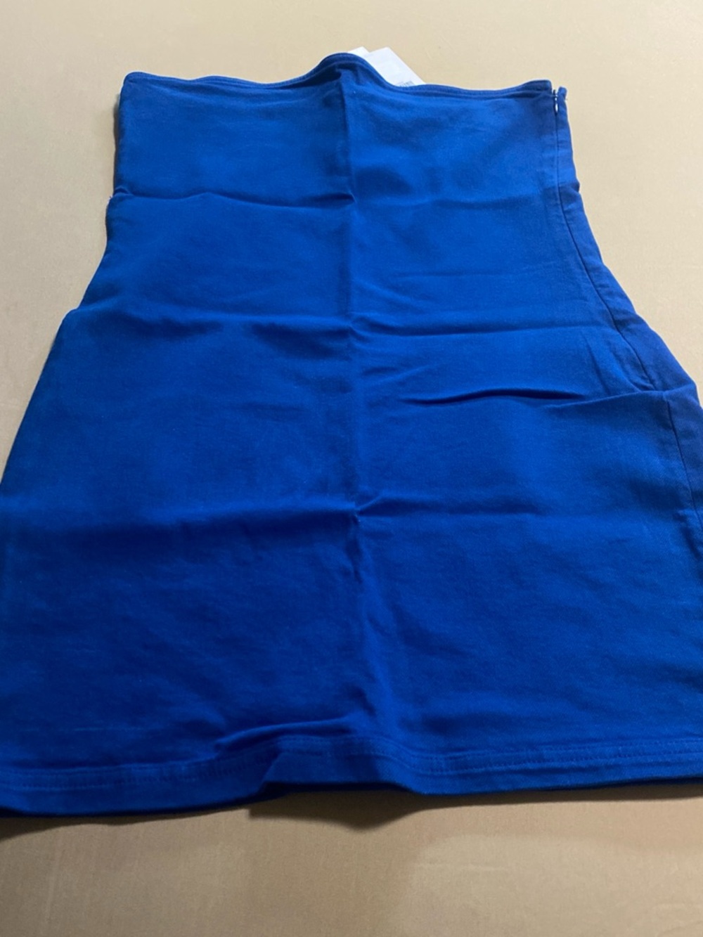 Zara Cobalt Blue Strapless Dress